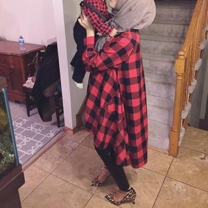 Buffalo Check Shirt Dress